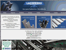 Tablet Screenshot of lacoferro.com.br